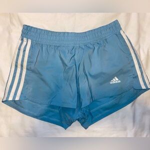 Adidas Baby/Powder Blue 2.5” Athletic shorts Women’s Size Small